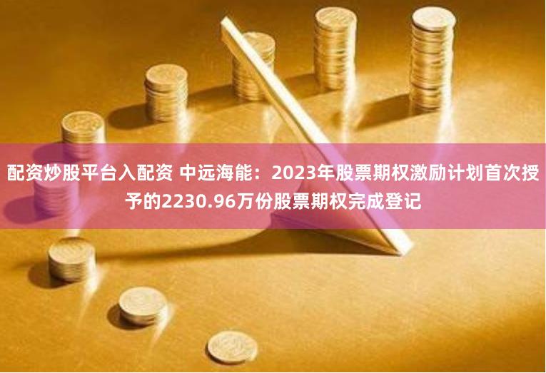 配资炒股平台入配资 中远海能：2023年股票期权激励计划首次授予的2230.96万份股票期权完成登记