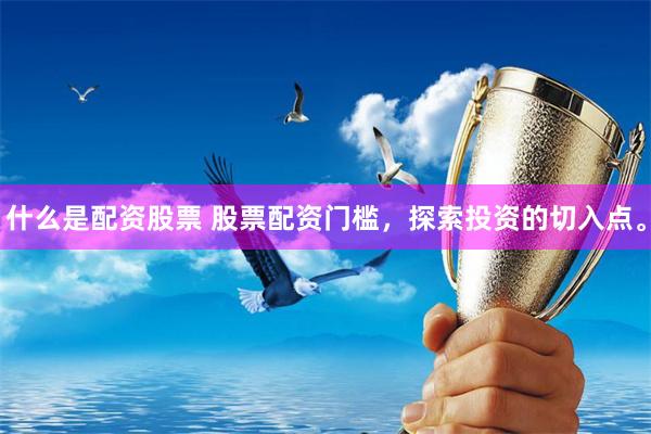 什么是配资股票 股票配资门槛,探索投资的切入点。